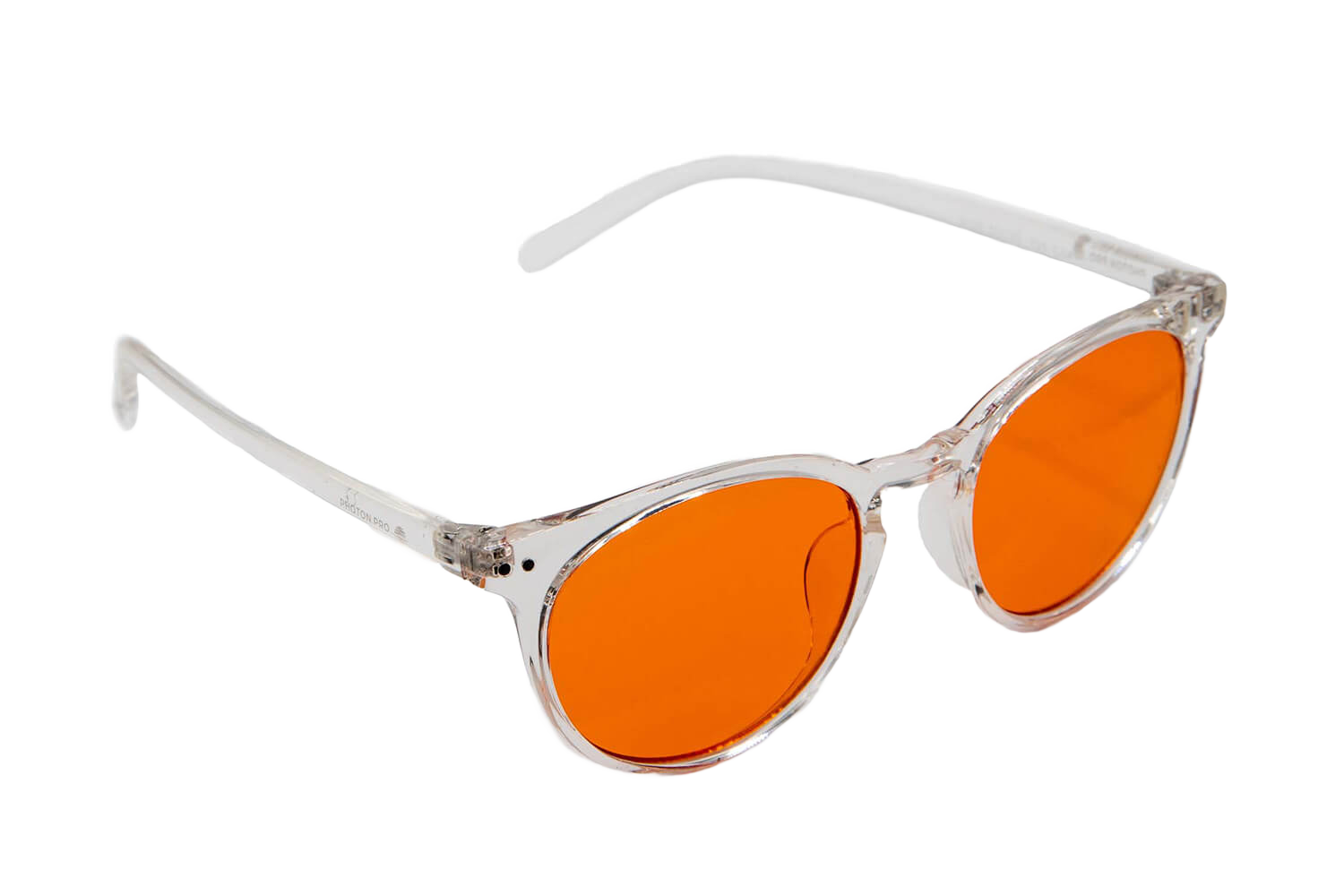 Blueblocker-Brille Miami mit orange getönten Gläsern, runder Panto-Look